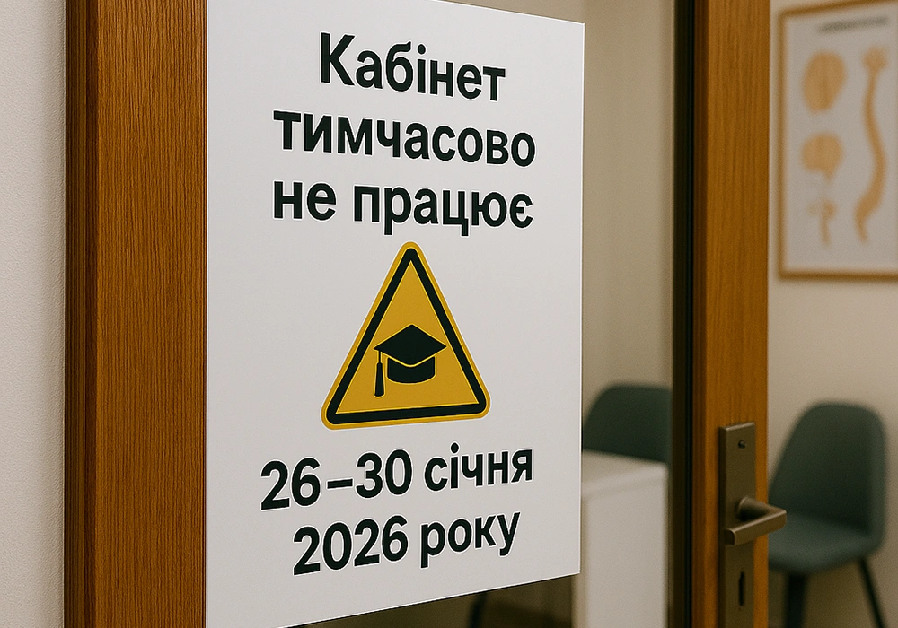 Увага! Зміна графіку з 26 по 30 січня 2026 року 58 Увага - Зміна графіку з 26 по 30 січня 2026 року прийому невролога у Львові Ореховської Галини Сергіївни